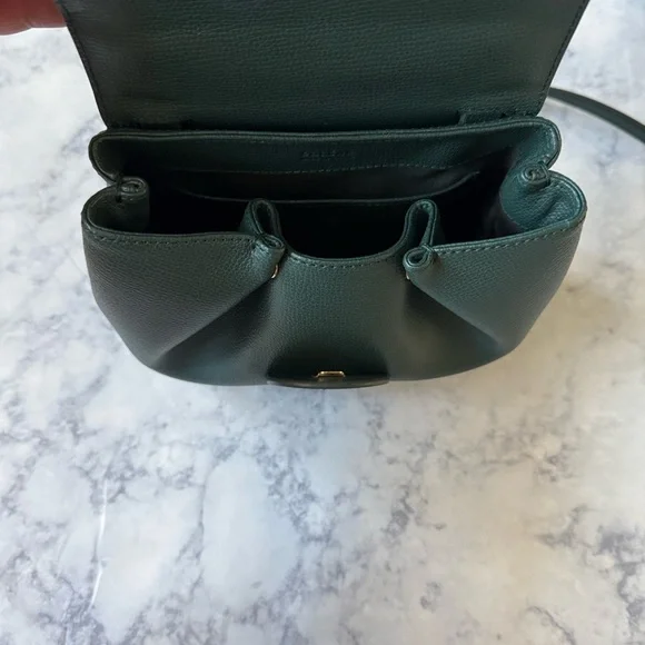 Polene Numéro Un Nano Dark Hunter Green Crossbody Bag Purse Paris - Picture 7 of 12